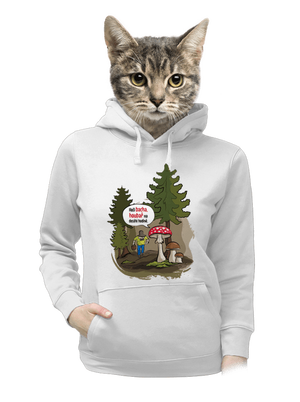 Bacha houbař dámská mikina klokanka White