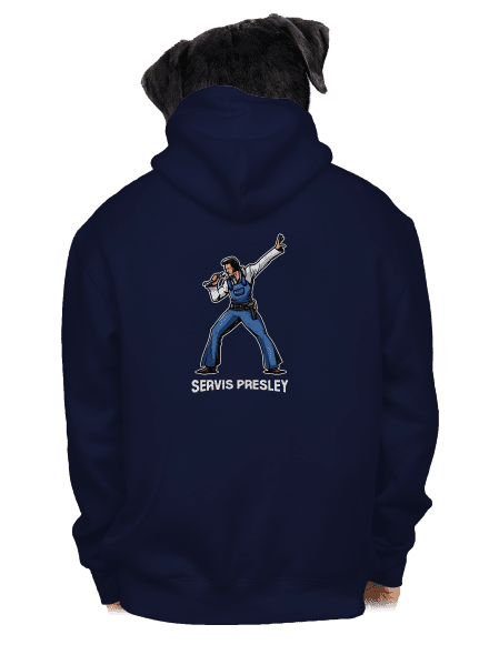 Servis Presley pánská mikina na zip Navy