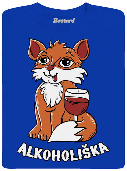 Vínová Alkoholiška dětské tričko Royal Blue