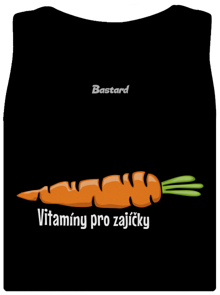 Vitamíny pro zajíčky dámské tílko klasické Black