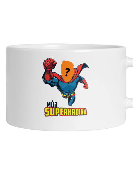 Můj superhrdina hrnek makronka White