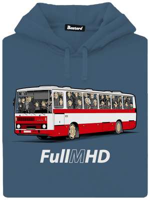 Full MHD dámská mikina klokanka Denim