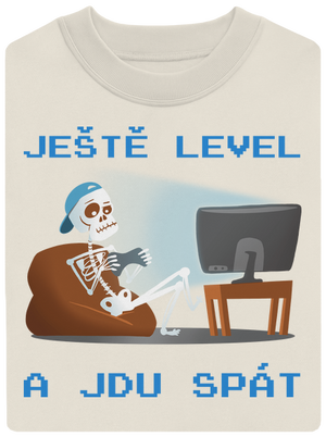 Ještě level unisex mikina bez kapuce Off White