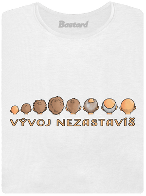 Vývoj nezastavíš dámské tričko s lemem White