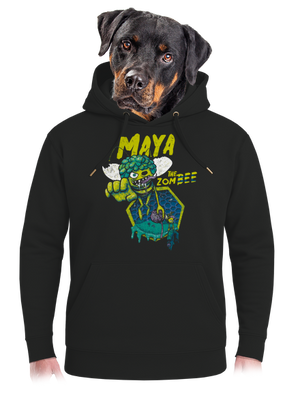 Zombee Mája unisex mikina premium Dark Black