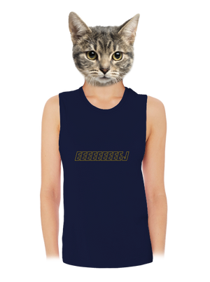 B18: Jiří Kára dámské tílko volné Navy