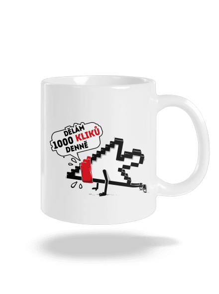 Klikař klasický hrnek White