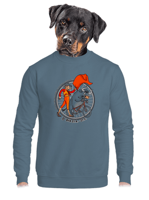 unisex mikina bez kapuce