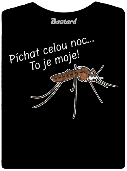 Komár s výdrží dámské tričko Black