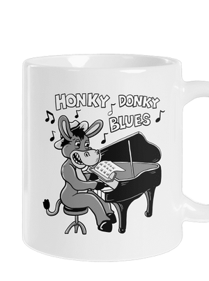 Honky donky blues klasický hrnek White