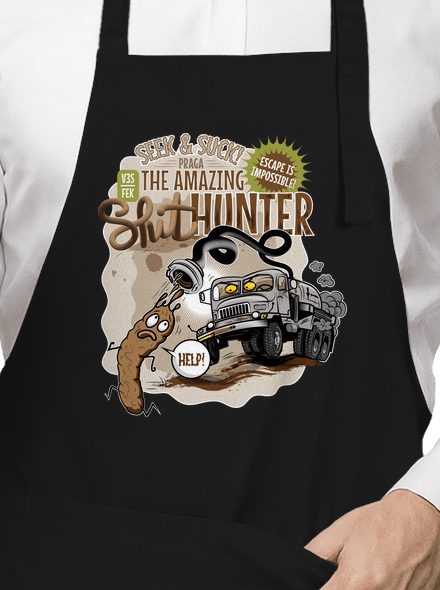 Shithunter zástěra Black