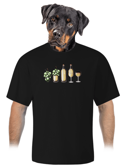 Evoluce bílého vína unisex tričko oversized Black