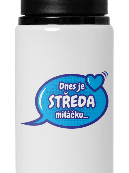 Dnes je středa lahev na vodu White