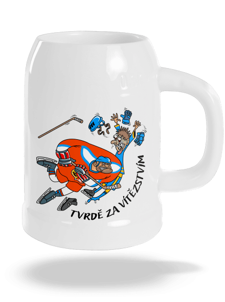 Tvrdě za vítězstvím půllitr White