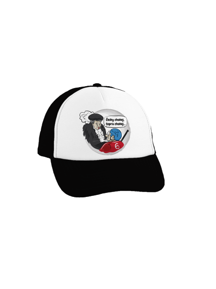 Český hokej kšiltovka truckerka Black cap