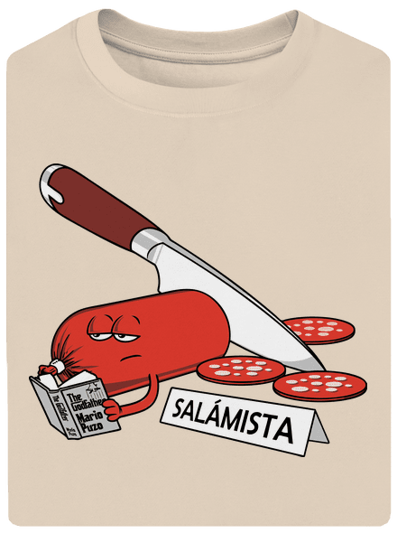 Salámista unisex tričko oversized Almond