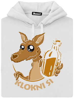 Klokni si dámská mikina klokanka White