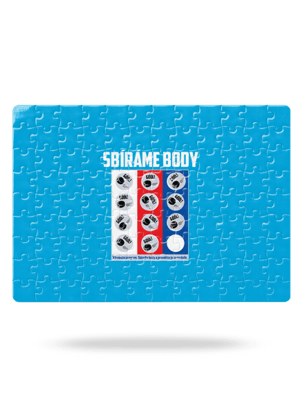 Sbíráme body - hokej puzzle White