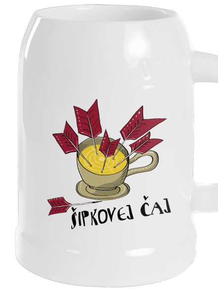 Šipkovej čaj půllitr White