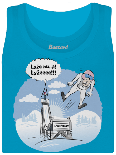 Lyže dámské tílko klasické Blue Atol