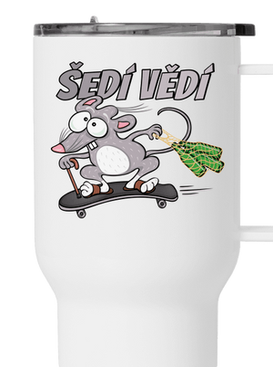 Šedí vědí - myšák termohrnek White