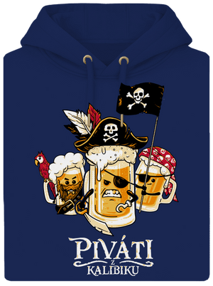 Piváti z Kalibiku unisex mikina premium Navy