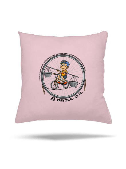 Cyklistický horoskop: Váhy polštář Light Pink