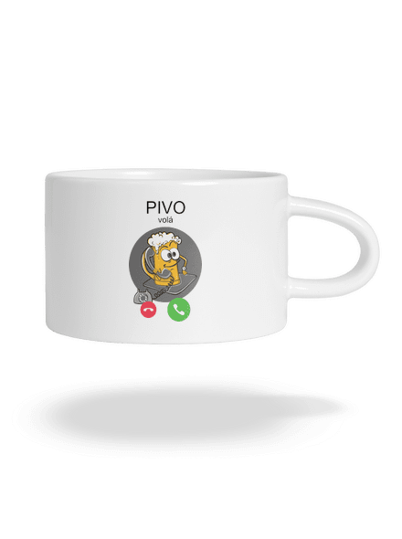Pivo volá hrnek makronka White