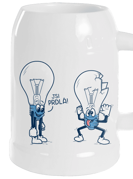 Prdlá půllitr White