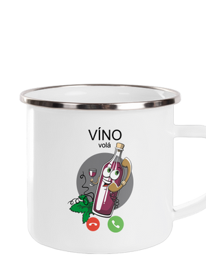 Červené víno volá plecháček White