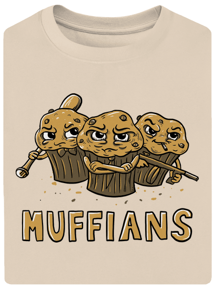 Muffians unisex tričko oversized Almond