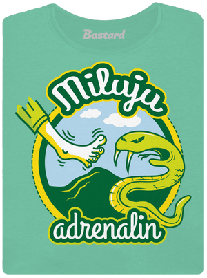 Miluju adrenalin dámské tričko premium Mint Mal