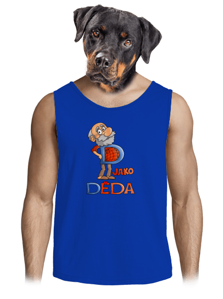 D jako děda pánské tílko Royal Blue