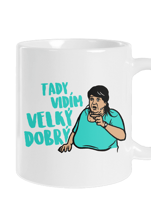 Velký dobrý klasický hrnek White