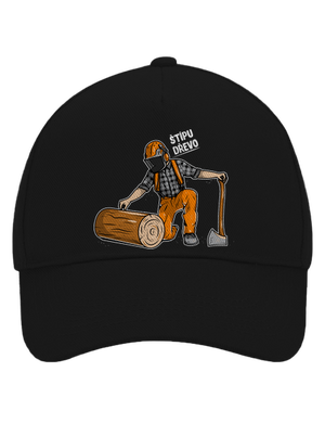 Dřevorubec kšiltovka baseballka Black