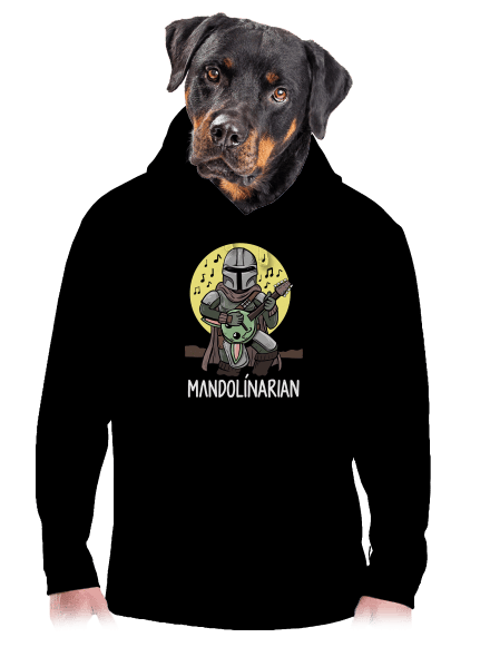 Mandolínarian pánská mikina klokanka Black