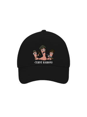 Červí baroni kšiltovka baseballka Black