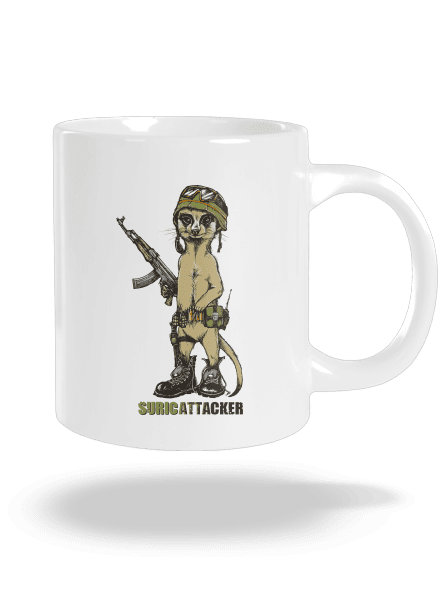 Surikata velký hrnek White