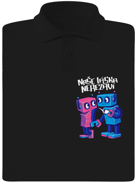 Roboti pánská polokošile Black