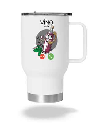 Červené víno volá termohrnek White