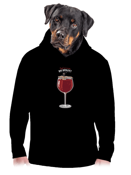 Do dvojky pánská mikina klokanka Black