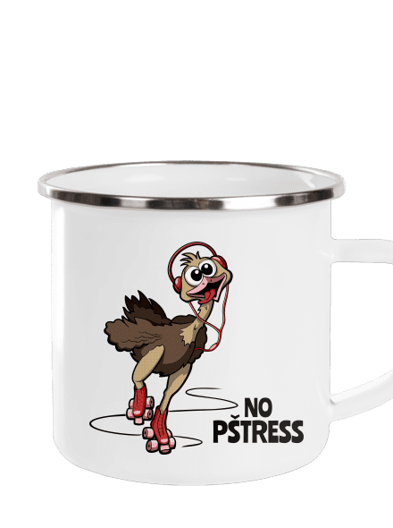 No pštress plecháček White