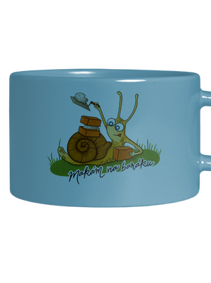 Makám na baráku hrnek makronka Blue Macaron