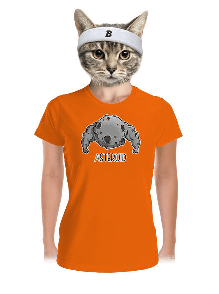 Asteroid dámské sportovní tričko Neon Orange