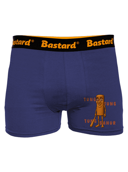 Tung Tung Tung Sahur – Italian Brainrot boxerky Blue Navy
