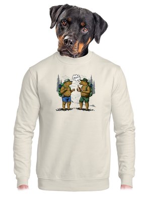 unisex mikina bez kapuce