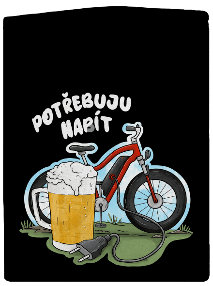 Potřebuju napít pánská mikina na zip Black
