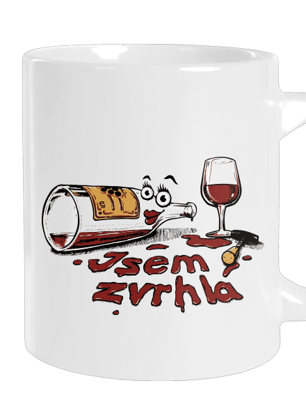 Zvrhlá velký hrnek White