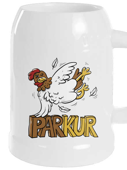 Parkur půllitr White