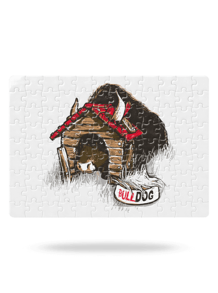 Bulldog puzzle White